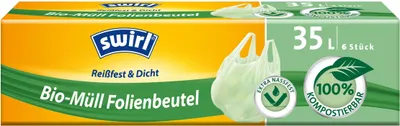 Immagine prodotto di swirl  4006508206940Mülleimerbeutel, kompostierbar, grün, 35 Liter