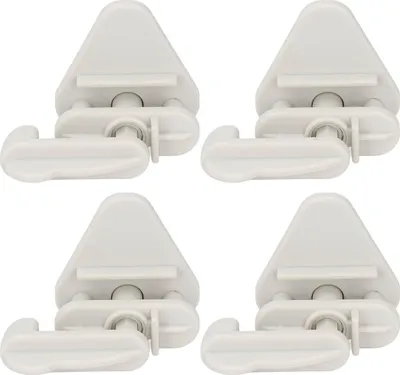 Produktbild von 4er-Set Pontonboot-Torriegel-Set, ABS-Vierkantrahmen, Ersatz-Türriegel für Pontonboote, links und rechts, 1 bis 1,25 Zoll