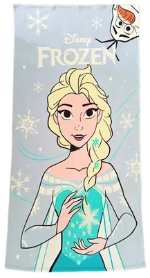 Produktbild von Disney Die Eiskönigin Strandtuch - Frozen Elsa Kinder Badetuch Handtuch 100% Baumwolle 120 x 60 cm Blau