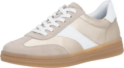 Produktbild von Remonte Damen Sneaker Retro Look Leder und Textil D2C01, Größe:38 EU, Farbe:Gold