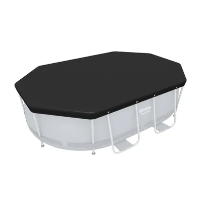 Obrázek produktu pro Bestway 58424 / 24, Bezpečnostní potah na bazén, Nadzemní bazén, Oválný, Černá, Bestway 3.05 m x 2.00 m (10 ft. x 6 ft. 7 in.) oval frame pools, 1840 mm