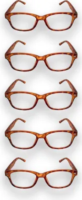 Produktbild von 5 Stück VisioSan Lesehilfe Brille Fertiglesehilfe , Stärken:+1.00 dpt
