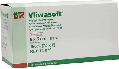 Produktbild von Vliwasoft Vlieskompressen steril 5x5 cm 4l. 150 St