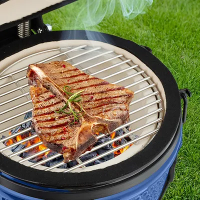 Image de Barbecue Kamado en céramique - Polyvalent pour griller et cuire au four