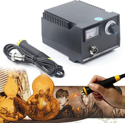 Produktbild von LH40-Z Brandmalkolben Brandmalerei Brennstift Brandmalstation Brennpeter Brandmalmaschine für Holz Leder
