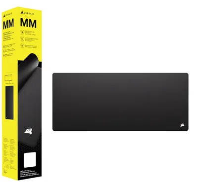 Produktbild von Corsair MM, Schwarz, Einfarbig, Tuch, Gummi, Anti-Rutsch-Basis, Gaming-Mauspad