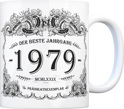 Produktbild von 1979 der beste Jahrgang Kaffeebecher Tasse Kaffeetasse Geburtsjahr Geburtstag