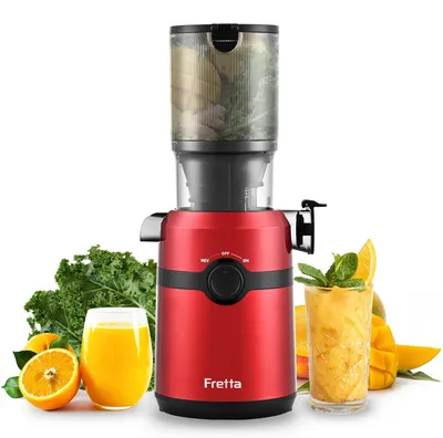 Slow Juicer 108 mm Öffnung, 1 l, 200 W, Kaltpresse, BPA-frei