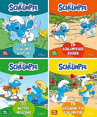 Produktbild von Nelson Mini-Bücher: Nelson Mini-Bücher: Schlümpfe 1-4