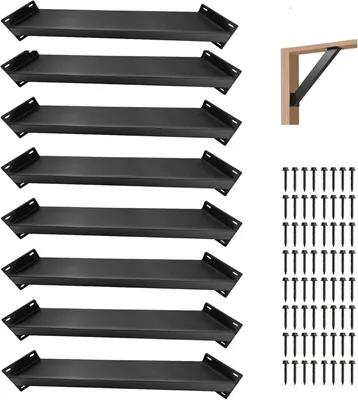 Imagen del producto de Pértiga de acero para pérgola, con un ángulo de 45 grados, de 8 piezas, conector para vigas de madera, ideal para jardín y terraza