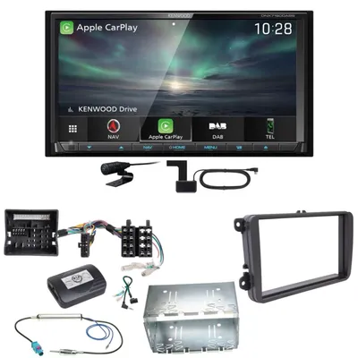Produktbild von Kenwood DNX-7190DABS Android Auto Carplay DAB+ Einbauset für T6 Sharan 2 Beetle