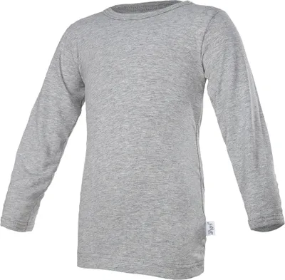 Produktbild von T-Shirt dünn langer Ärmel Outlast® - grau meliert, 110