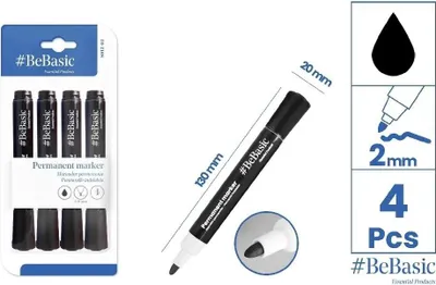 Obrázok produktu pre Permanentný fix 4 ks čierny