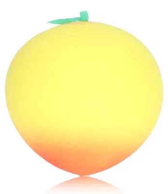 Immagine prodotto di Pallina antistress a forma di pesca, elastica, allevia l'ansia, giocattolo antistress a forma di frutta per donne, uomini e bambini, giallo