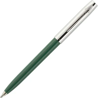 Produktbild von Cap-O-Matic Space Pen, Grünem Kunststoffschaft und Verchromter Kappe (#S775-GR)