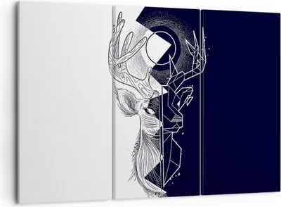 Produktbild von Bild auf Leinwand - Leinwandbild - Abstraktion modern - 105x70cm - Wand Bild - Wanddeko - Leinwanddruck - Bilder - Kunstdruck - Wanddekoration - Leinwand bilder - Wandkunst - CE105x70-4059