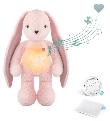 Imagen del producto de Almohadilla térmica para conejos, 5 en 1, color rojo, peluche para niños