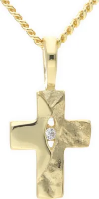 Produktbild von JuwelmaLux Anhänger 585 Gold Kreuz mit Zirkonia JL20-02-0035