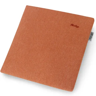 Produktbild von Herlag Sunny Hockerauflage 48x48x4 cm – wetterfest, wasserfest & UV-beständig – waschbarer Bezug mit Reißverschluss – Orange
