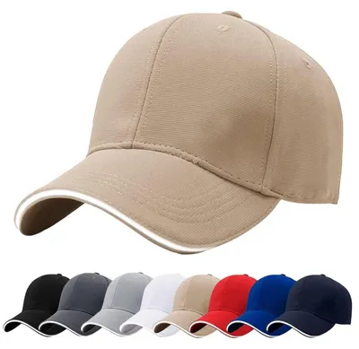 Immagine prodotto di Cappello da baseball da uomo, 6 pannelli, 100% cotone, color kaki, regolabile, taglia unica