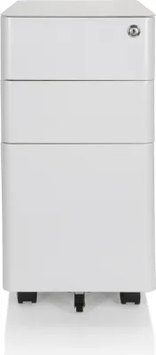 Obrázek produktu pro Kancelářský vozík hjh OFFICE s 3 zásuvkami, barva: šedá. Rozměry: 59,0 x 30,0 x 50,0 cm. Materiál: ocel