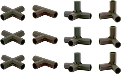 Imagen del producto de Accesorios de 16 mm, 12 unidades, de plástico, para jardín e invernadero
