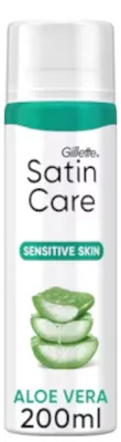 Immagine prodotto di Gillette Satin Care Pelle Sensibile con gel da barba all'Aloe Vera 200 ml W