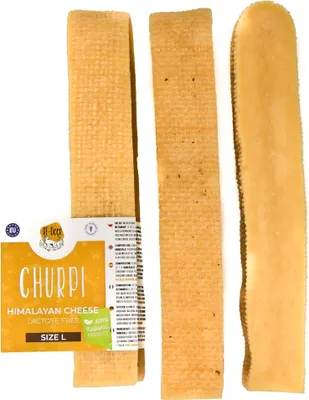 Produktbild von RF-DEER 3x L 240-297g 14-15cm Kauknochen aus Käse für alle Hunderassen geeignet Kaubarer Kauartikel 100% Natürlicher Kauspaß Fördert die Zahnhygiene
