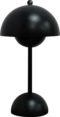 Produktbild von Nachttischlampe schwarze Kugel unter der Kuppel LED 3W Farbwechsel Wireless Touch COSTA Milagro