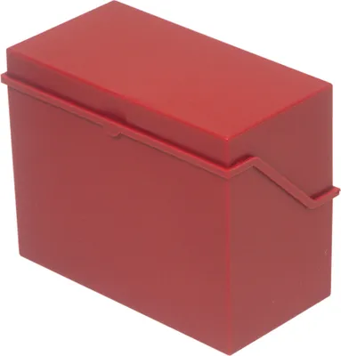 Produktbild von Karteibox A7 quer für ca. 300 Karten rot