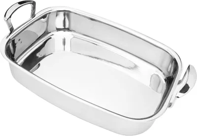 Produktbild von Bratpfanne/Backform, 5-lagig, Edelstahl, 35 x 24 x 6 cm - Cookai
