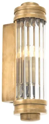 Produktbild von Casa Padrino Wandleuchte / Wandlampe Vintage Messing 7 x 10 x H. 26 cm - Hotel & Restaurant Leuchte