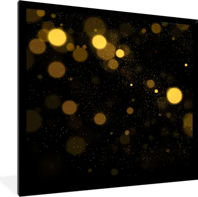 Produktbild von MuchoWow® Gerahmtes Poster Gold - Abstrakt - Luxus - Schwarz 40x40 cm - Poster mit Schwarzem Bilderrahmen Wandposter Rahmen Foto Bilder - Mit Rahmen - Wanddekoration Schlafzimmer