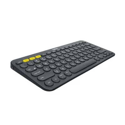 Produktbild von Logitech K380 Multi-Device, Mini, Kabellos, Bluetooth, QWERTY, Graphit