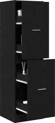 Immagine prodotto di Armadio da Apoteca Rovere nero 40 x 41 x 144.5 cm