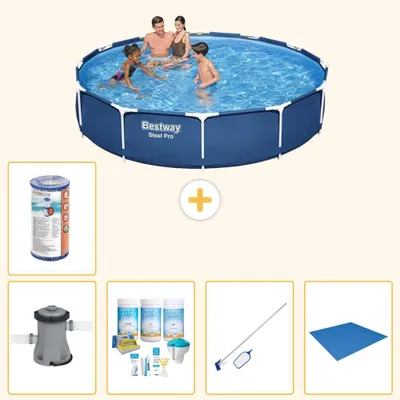 Produktbild von Bestway Steel Pro Rund - 366x76 cm - 6-teilig S22104