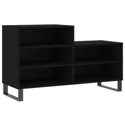 Produktbild von vidaXL Schuhregal Schwarz 102x36x60 cm Holzwerkstoff