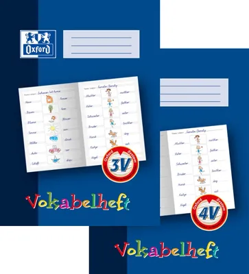 Produktbild von Oxford Vokabelheft Lineatur: 4V DIN A4 16 Blatt (1 Stück)