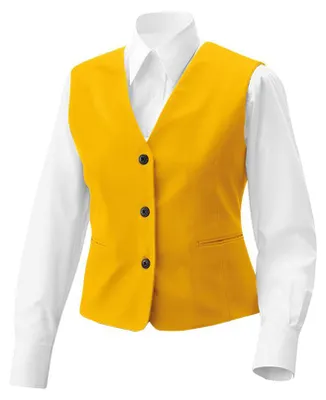 Produktbild von Damen Weste Gillette gelb, 2XL : 2XL : gelb : 65% Polyester 35% Baumwolle