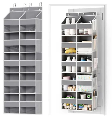 Immagine prodotto di Omgoods - Organizer per porte con 10 scomparti e 4 ganci, ideale per camera da letto e bagno