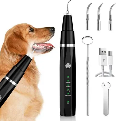 Produktbild von Zahnsteinentferner Zahnreiniger Ultraschall für Hund und Katze, Zahnpflege Set für Hunde & Katzen, Zahnreinigung und Reinigungsset Bekämpft