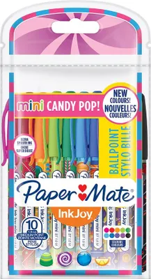 Immagine prodotto di Papermate 2022692 PAPER MATE Kugelschreiber InkJoy 100 Kappe 10St. Candy Pop