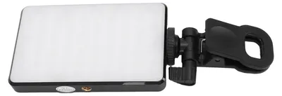 Zdjęcie produktu dla Lampa LED do selfie o zimnej i ciepłej barwie światła, wielofunkcyjna, przenośna, z klipsem do mocowania – idealna do wideokonferencji i transmisji na żywo