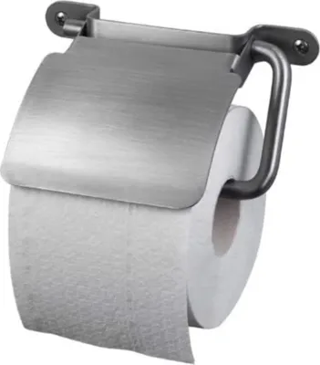 Produktbild von HACEKA IXI Papierrollenhalter mit Deckel, Edelstahl, gebürstet, matt Rostfrei
