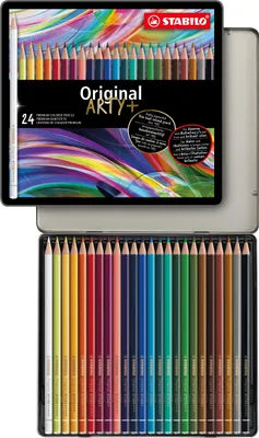 Produktbild von Premium-Buntstift - STABILO Original - 24er Metalletui - mit 24 verschiedenen Farben