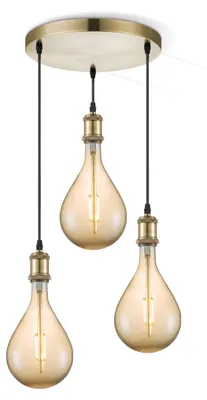 Produktbild von Besselink licht F258610-03,L111000-20, 3 Glühbirne(n), LED, E27, 2700 K, IP20, Bronze