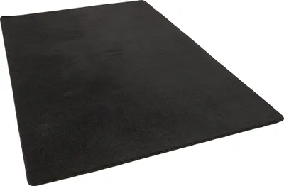Produktbild von Trend Velours Teppich Kurzflor Modern Pflegeleicht Einfarbig, Größe:200x300 cm, Farbe:Schwarz