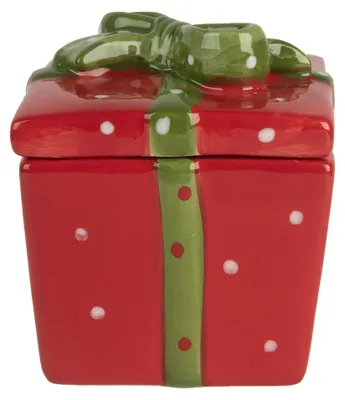 Obrázok produktu pre Darčeková nádoba Clayre & Eef 9x9x11 cm červená keramika