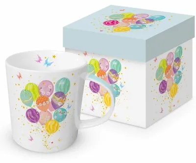 Productafbeelding van PPD Balloons Trend mok, in cadeauverpakking, beker, New Bone China, 400 ml, 160303355