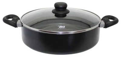 Produktbild von ELO Smart Life Servierpfanne Ø 28 cm aus gepresstem Aluminium, inklusive Glasdeckel Perfekt für jeden Herdtyp